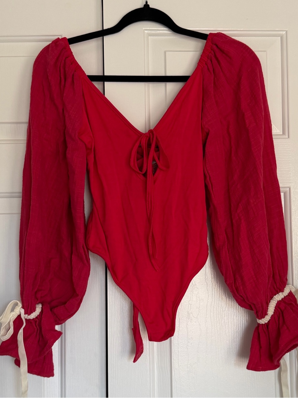 Free People Red Bodysuit- XS